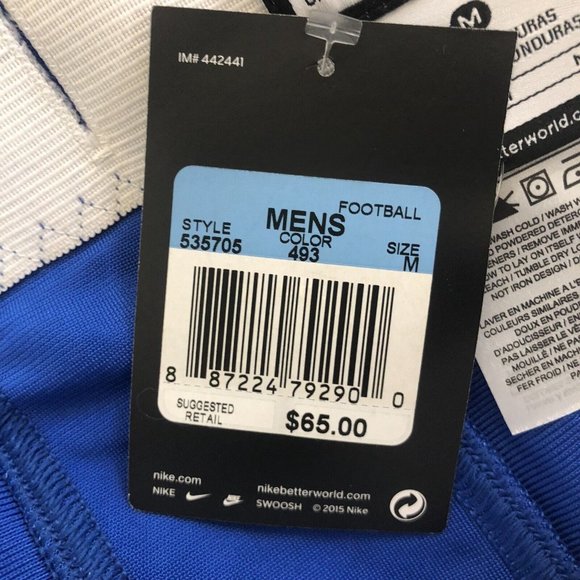 Nike Team Defender Football Pants 'Blue' Size 535705-493 - Picture 8 of 10